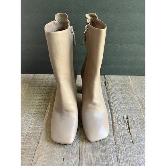 Sarto by Franco Sarto Binnie Leather Square Toe Booties Size 8 - Picture 5 of 9